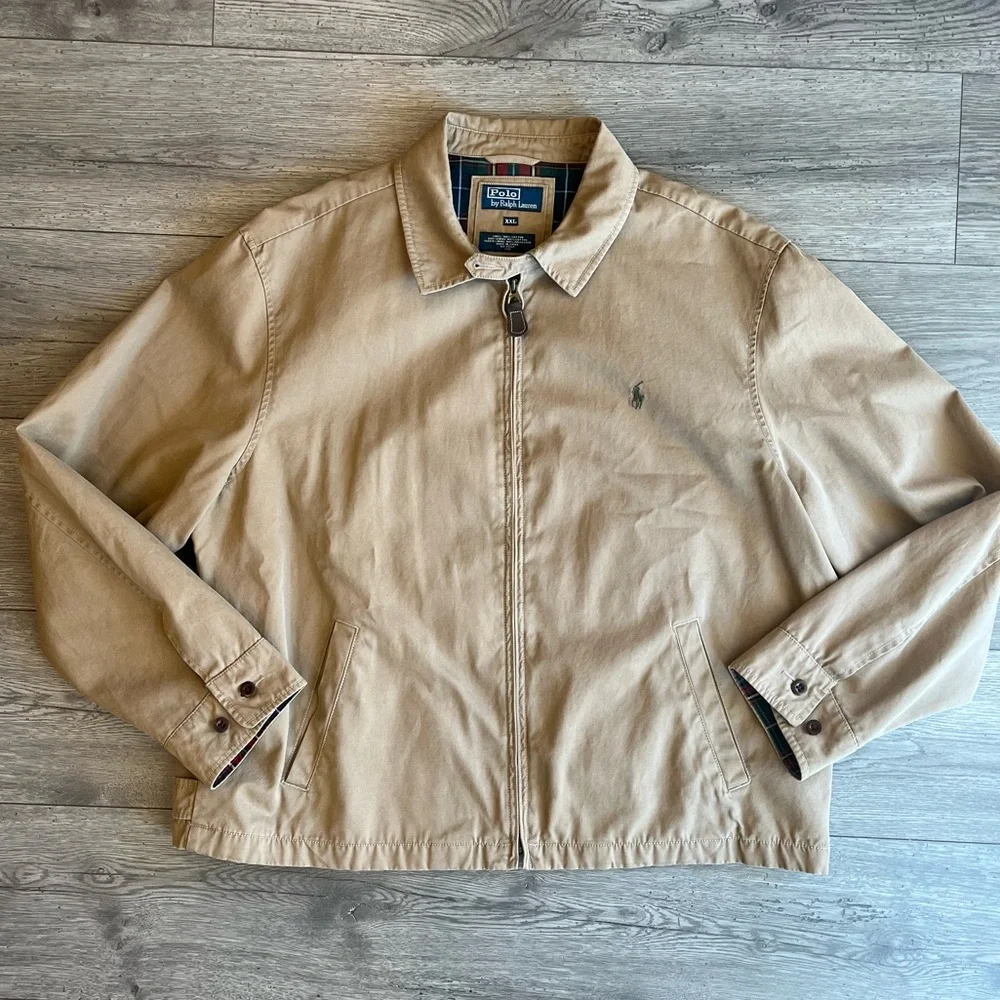 Vintage Polo by Ralph Lauren Classic 90s Men’s Bomber Zip Up Jacket Lined XXL